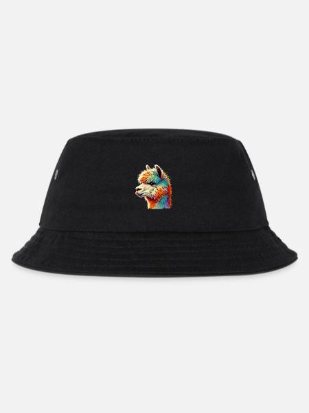 Alpaka - Kinder Bucket Hat - Schwarz