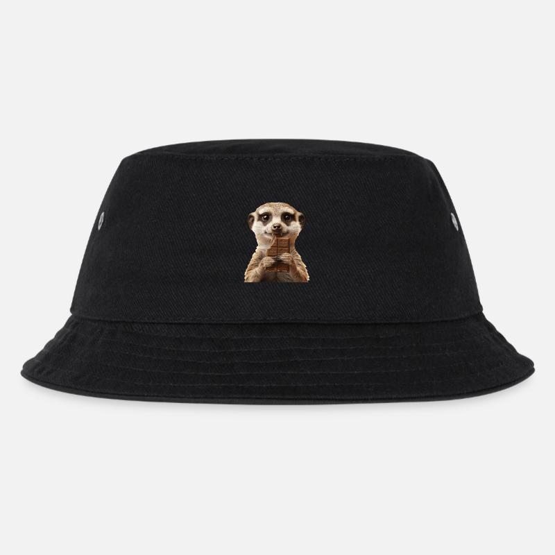 Erdmännchen - Kinder Bucket Hat - Schwarz