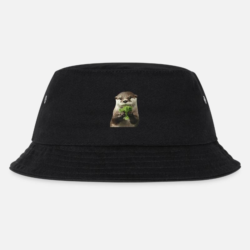 Otter - Kinder Bucket Hat - Schwarz