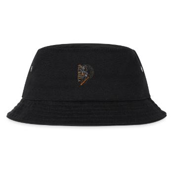 Runen Wolf Vegvisir Wikinger Nordische Symbolik - Kinder Bucket Hat - Schwarz - Vorne