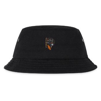 Vegvisir Kompass Wolf Runen Walhalla Wikinger - Kinder Bucket Hat - Schwarz - Vorne