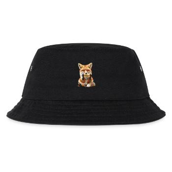 Fuchs - Kinder Bucket Hat - Schwarz - Vorne