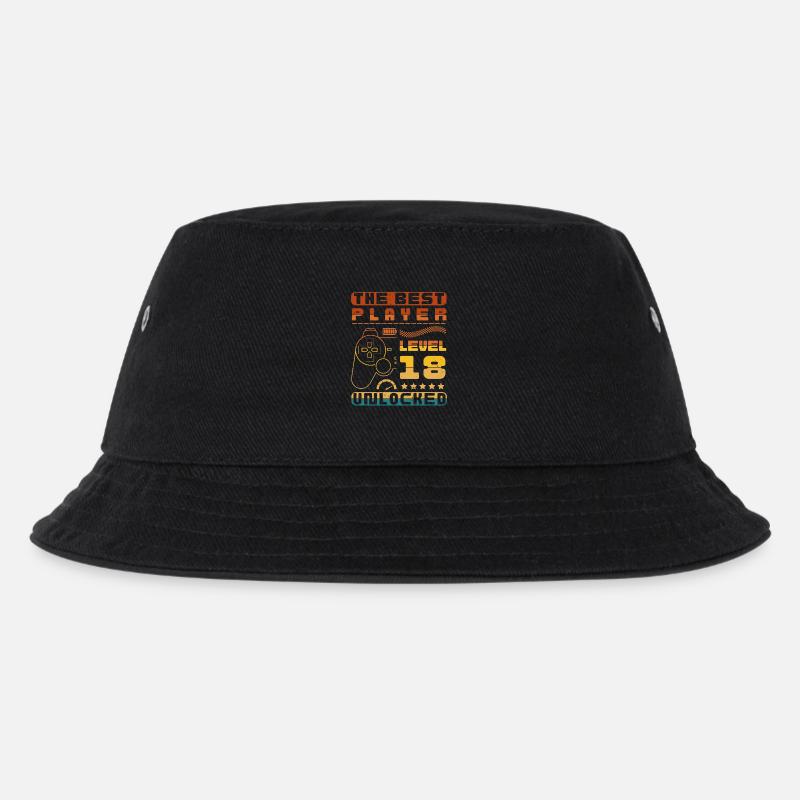 THE BEST PLAYER LEVEL 18 UNLOCKED - Kinder Bucket Hat - Schwarz