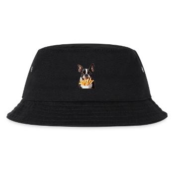 Boston Terrier - Kinder Bucket Hat - Schwarz - Vorne