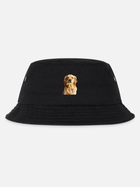 Golden Retriever - Kinder Bucket Hat - Schwarz