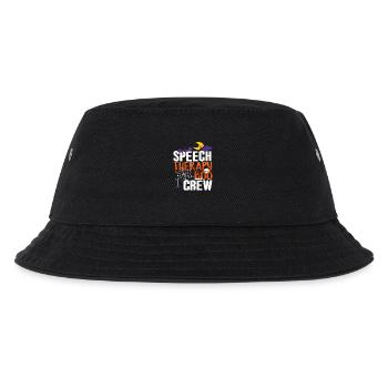 Speech Therapy Boo Crew Halloween - Kinder Bucket Hat - Schwarz - Vorne