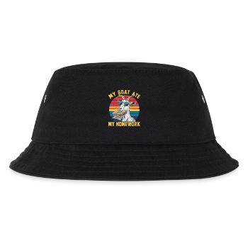 Meine Ziege hat meine Hausaufgaben gefressen - Kinder Bucket Hat - Schwarz - Vorne