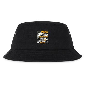 Wenn PAPA es nicht reparieren kann dann wir am Ars - Kinder Bucket Hat - Schwarz - Vorne