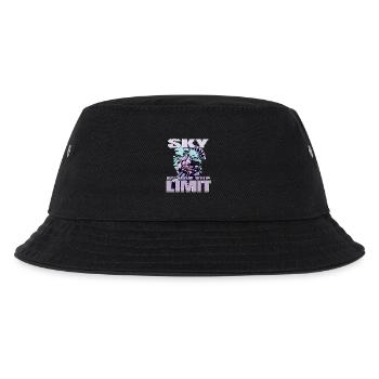 Sky is the Limit - Paraglider Spruch - Kinder Bucket Hat - Schwarz - Vorne