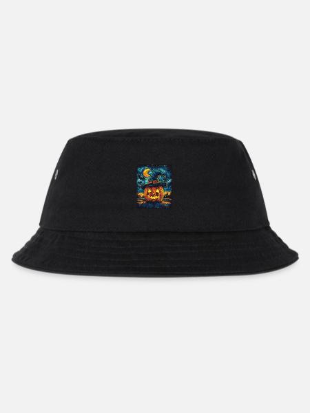 Halloween Geschenk Frauen Kürbis Männer Kinder - Kinder Bucket Hat - Schwarz