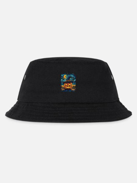 Halloween Geschenk Frauen Kürbis Männer Kinder - Kinder Bucket Hat - Schwarz