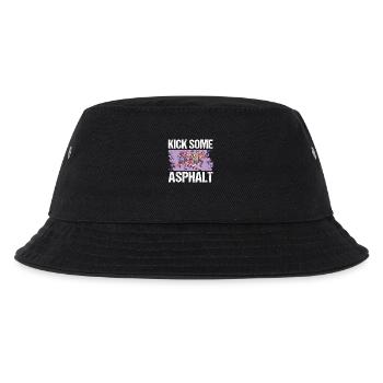 Jogging Kick Some Asphalt Running - Kids’ Bucket Hat - black - Front