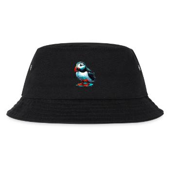 Papageitaucher - Kinder Bucket Hat - Schwarz - Vorne
