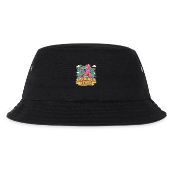 Flamingo Fever - Kinder Bucket Hat - Schwarz - Vorne