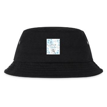 Hello Winter - Kinder Bucket Hat - Schwarz - Vorne