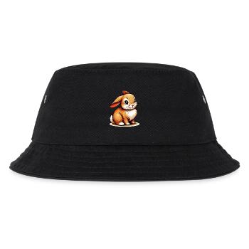 Kaninchen - Kinder Bucket Hat - Schwarz - Vorne