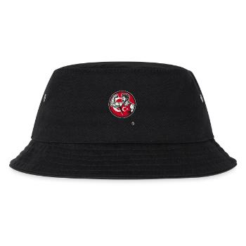 Strong and fit man with Turkish flag - Kids’ Bucket Hat - black - Front