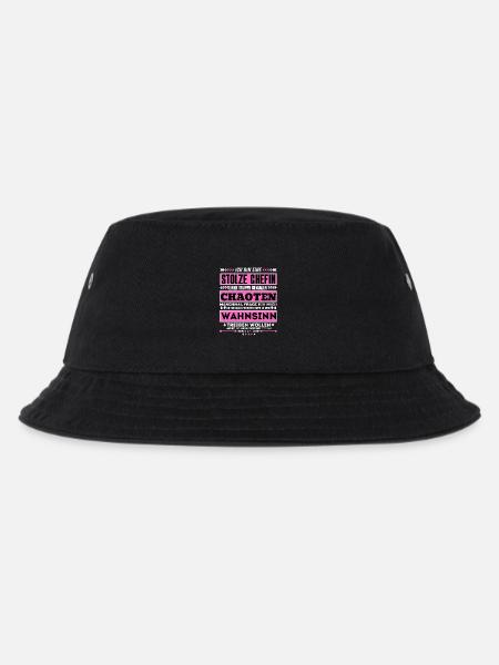 stolze Chefin einer truppe genialer Chaoten - Kinder Bucket Hat - Schwarz