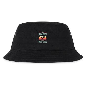 Scuba Diving No Bad Days Just Deep Dives Swimming - Kinder Bucket Hat - Schwarz - Vorne