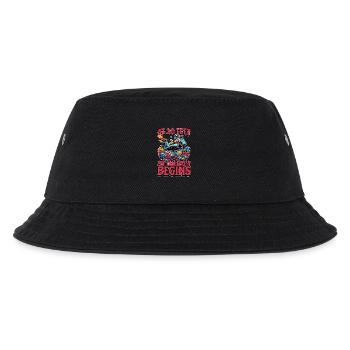 Scuba Diving At 30 Feet My Therapy Begins Swimmer - Kinder Bucket Hat - Schwarz - Vorne
