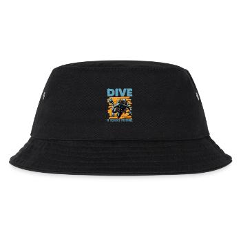 Scuba Diving Dive It Reduces Pressure Snorkeling - Kinder Bucket Hat - Schwarz - Vorne