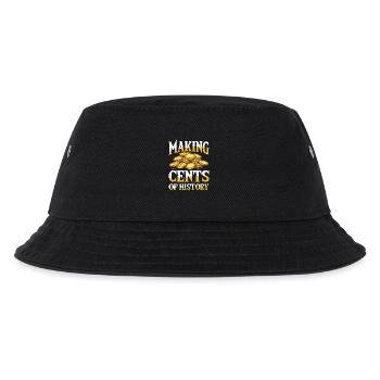 Making cents of history für einen Münzsammler - Kinder Bucket Hat - Schwarz - Vorne