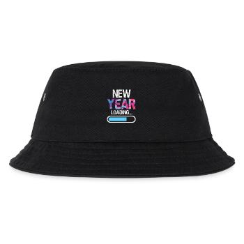 New Year Loading Happy New Year New Year's Eve - Kids’ Bucket Hat - black - Front