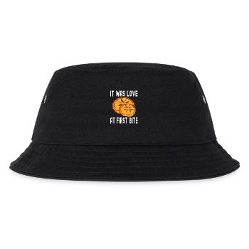 Es war Liebe auf den ersten Biss Backen - Kinder Bucket Hat - Schwarz - Vorne