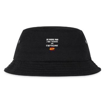 Ich kann nicht in Spanien gehen - Kinder Bucket Hat - Schwarz - Vorne