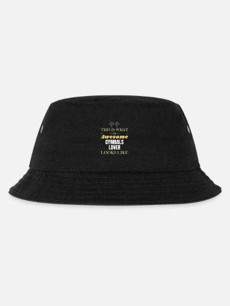 So sieht ein großartiger Cymbals Liebhaber aus - Kinder Bucket Hat - Schwarz