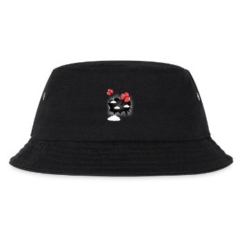 Luftballon himmlisch Himmel Luftballons - Kinder Bucket Hat - Schwarz - Vorne