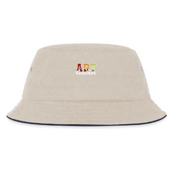 Awesome Art Teacher - Kids’ Bucket Hat - ecru/navy - Front