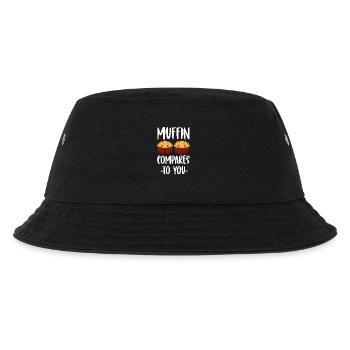Säuerlicher Muffin Im Vergleich Zu Dir Muffin - Kinder Bucket Hat - Schwarz - Vorne