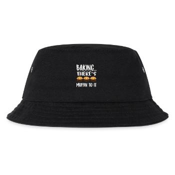Backen There's Muffin To It Muffin - Kinder Bucket Hat - Schwarz - Vorne