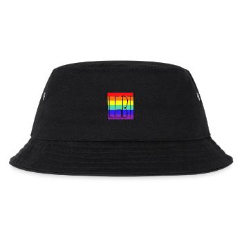 LGBT Regenbogen Regenbogenfahne Gay Pride - Kinder Bucket Hat - Schwarz - Vorne