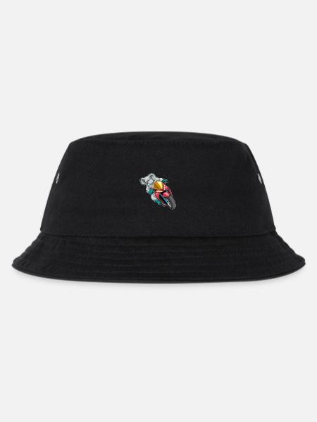 Koala Motorrad - Kinder Bucket Hat - Schwarz