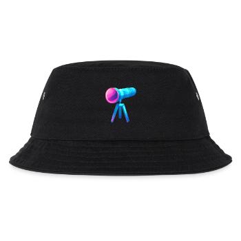 Flat and Colorful Telescope Design - Kids’ Bucket Hat - black - Front