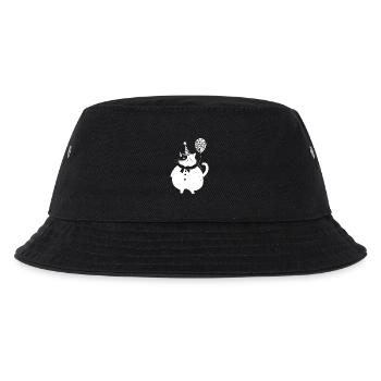 Cat celebrates birthday - Kids’ Bucket Hat - black - Front