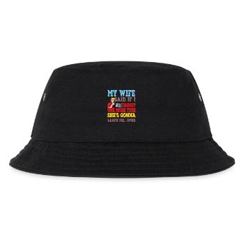 Radio Ehefrau Going To Leave Me Amateurfunk - Kinder Bucket Hat - Schwarz - Vorne