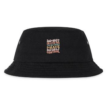 Lade mich nicht zum Nachher ein Ich habe keine Selbstbeherrschung - Kinder Bucket Hat - Schwarz - Vorne