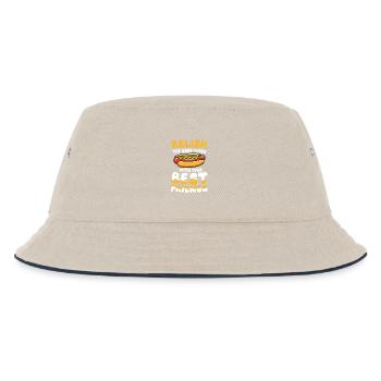 Relish The Good Times With Your Best Friends - Kinder Bucket Hat - Natur/Navy - Vorne