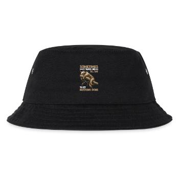 Sometimes It Takes Me All Day To Get Nothing Done - Kinder Bucket Hat - Schwarz - Vorne