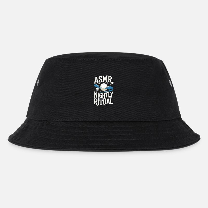 ASMR Spruch Triggers Tingles Lustige ASMR Geschenk - Kinder Bucket Hat - Schwarz