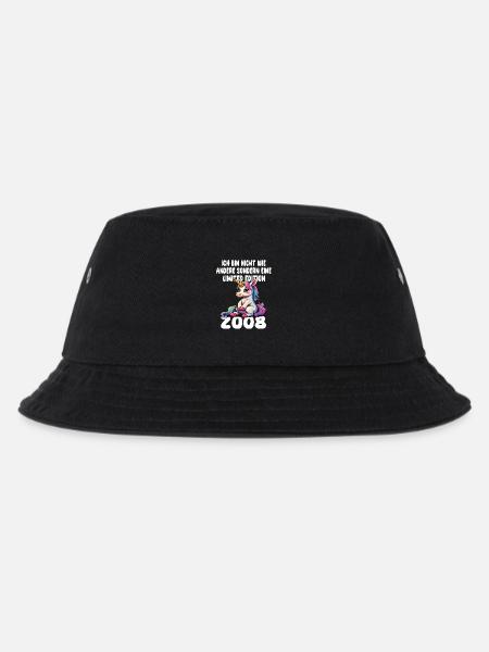 Limited Edition 2008 Geburtstag 2008 Geboren - Kinder Bucket Hat - Schwarz