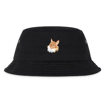 Ginger cat portrait - Kids’ Bucket Hat - black - Front