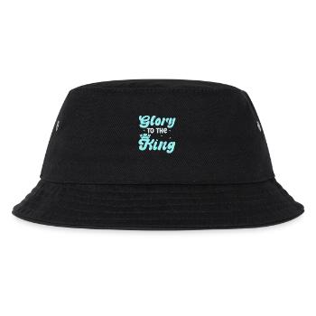 Ruhm dem König! Ehre sei dem König - Kinder Bucket Hat - Schwarz - Vorne