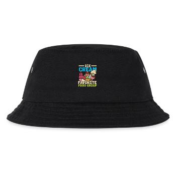 Eiscreme Ist Meine Lieblingssorte - Kinder Bucket Hat - Schwarz - Vorne