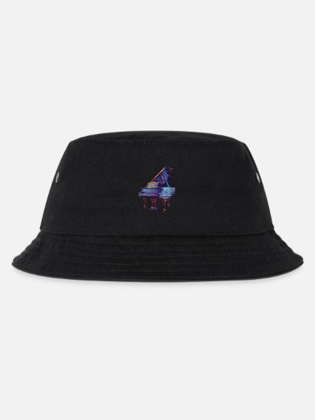 Klavier - Kinder Bucket Hat - Schwarz