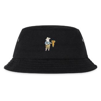 Schaf Landwirt Stroh Bauernhof - Kinder Bucket Hat - Schwarz - Vorne