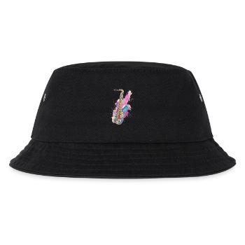 Saxophon - Kinder Bucket Hat - Schwarz - Vorne